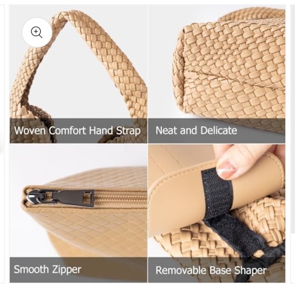 Joryin Woven Tote Bag with Purse for Women - Picture 4 of 12